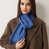 100% Pure Cashmere Scarf Fall Winter Plaid Soft