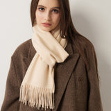 100% Pure Cashmere Scarf Fall Winter Plaid Soft