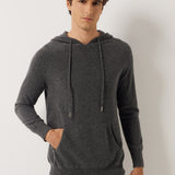 100% Cashmere Hoodies Knit Sweater Pullover