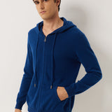 100% Cashmere Hoodies Knit Cardigan Sweater