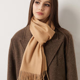 100% Pure Cashmere Scarf Fall Winter Plaid Soft