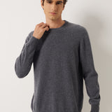 100% Cashmere Crew Neck Seamless Knit Sweater