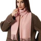 100% Pure Cashmere Scarf Fall Winter Plaid Soft