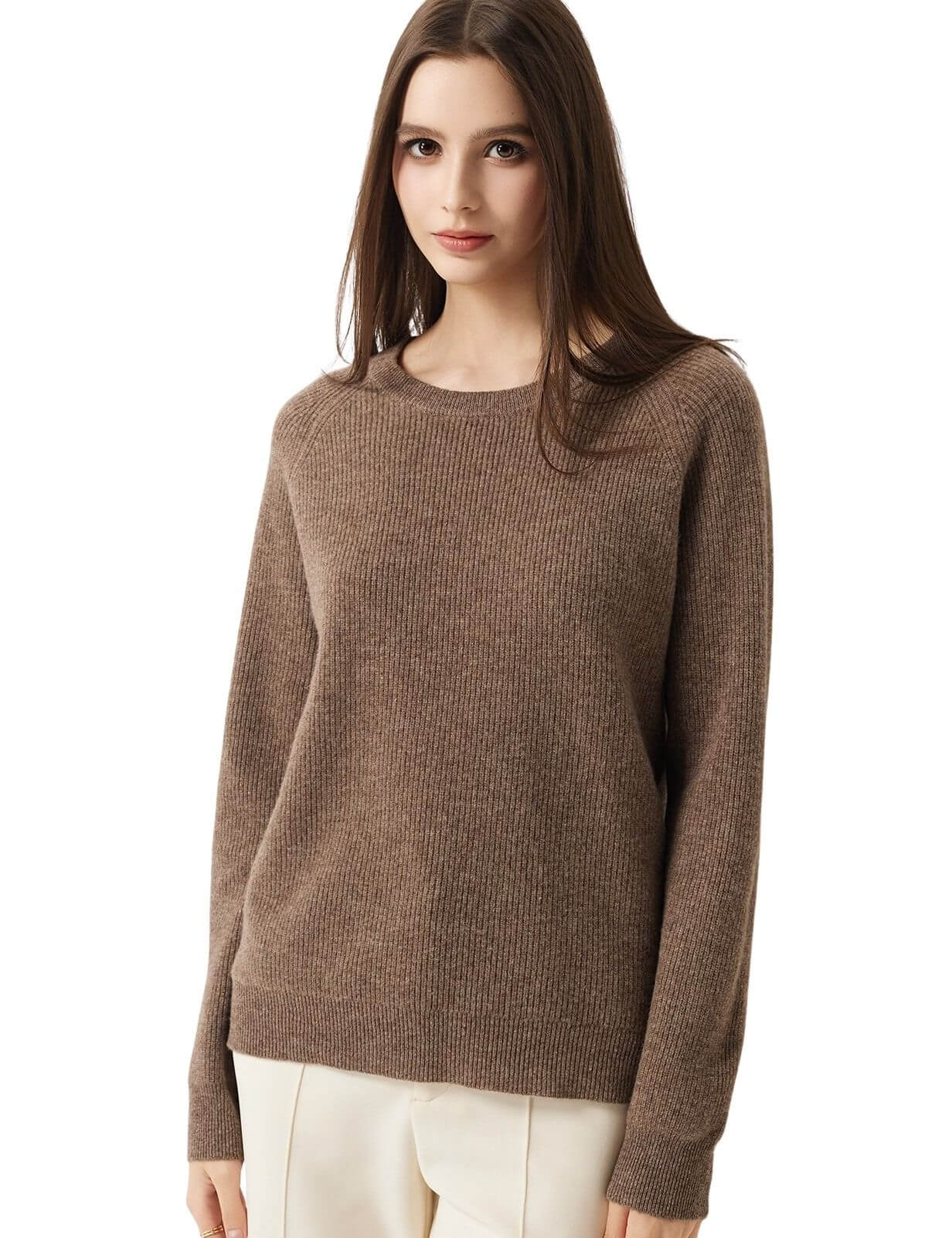 Maglione girocollo 100% lana merino