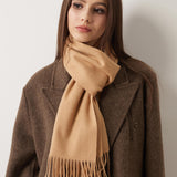 100% Pure Cashmere Scarf Fall Winter Plaid Soft