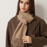 100% Pure Cashmere Scarf Fall Winter Plaid Soft