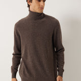 100% Cashmere Turtleneck Seamless Knit Sweater