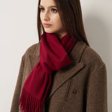 100% Pure Cashmere Scarf Fall Winter Plaid Soft