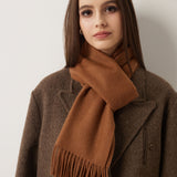 100% Pure Cashmere Scarf Fall Winter Plaid Soft