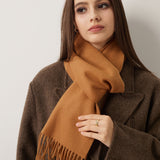 100% Pure Cashmere Scarf Fall Winter Plaid Soft