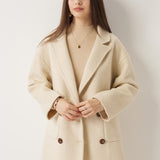 100% Merino Wool Double Breasted Short Coat