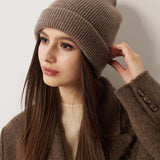 100% Cashmere Unisex Skull Cap Knit Beanie