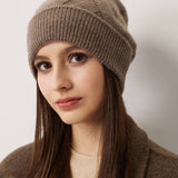 100% Cashmere Unisex Winter Knit Beanie