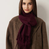 100% Pure Cashmere Scarf Fall Winter Plaid Soft