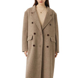 Double-Breasted 100% Merino Wool Pea Coat