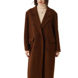 Double-Breasted 100% Merino Wool Pea Coat