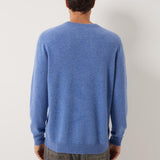 100% Cashmere V Neck Seamless Knit Sweater
