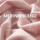 Women's Merino Wool Blend Oversized Sweater 2025 Fall Winter Fashion Mock Neck Batwing Sleeve Knit Pullover Sweater