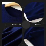 Women's Merino Wool Sweater 2025 Fall Winter Crew Neck Long Sleeve First-Line Ready to Wear Seamless Knit Sweater