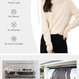 Chanyarn Women's 100% Merino Wool Turtleneck Sweater 2025 First-Line Ready to Wear Long Sleeve Seamless Knit Pullover