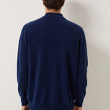 100% Cashmere Mock Neck Seamless Knit Sweater
