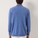 100% Cashmere Mock Neck Seamless Knit Sweater