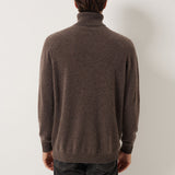 100% Cashmere Turtleneck Seamless Knit Sweater