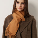 100% Pure Cashmere Scarf Fall Winter Plaid Soft