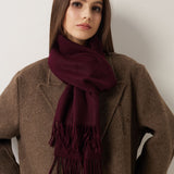 100% Pure Cashmere Scarf Fall Winter Plaid Soft