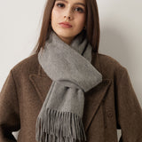 100% Pure Cashmere Scarf Fall Winter Plaid Soft