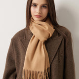 100% Pure Cashmere Scarf Fall Winter Plaid Soft