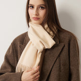 100% Pure Cashmere Scarf Fall Winter Plaid Soft