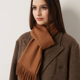 100% Pure Cashmere Scarf Fall Winter Plaid Soft