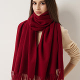 Women's Scarf 100% Merino Wool Knit Wrap Shawl
