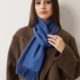 100% Pure Cashmere Scarf Fall Winter Plaid Soft