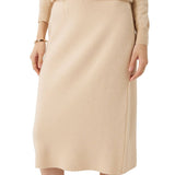 30% Cashmere and 70% Merino Wool High Waist Skirt