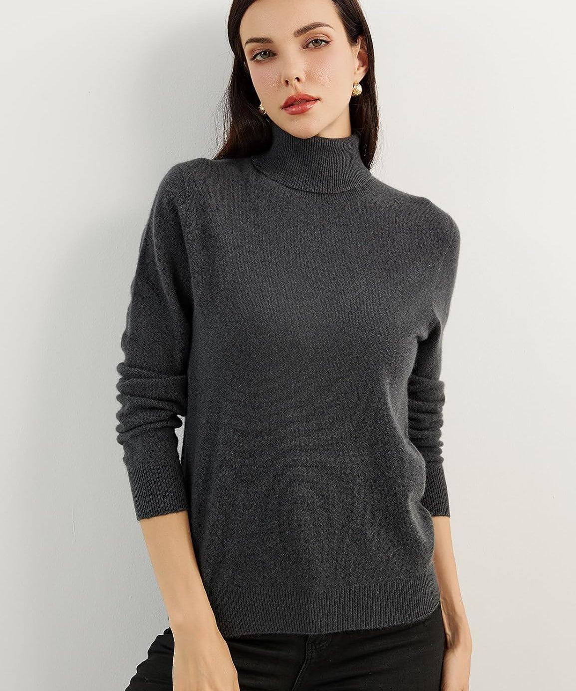 Mongolian Cashmere Turtleneck Sweater