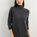 Women's 100% Pure Cashmere Sweater Turtleneck Long Sleeve Warm Soft 2025 Fall Winter Knit Pullover