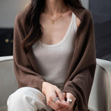 Women's Merino Wool Blend Oversized Cardigan Sweater 2025 Fall Winter Fashion Casual Batwing Sleeve Knit Cardigan