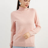 Women's 100% Pure Cashmere Sweater Turtleneck Long Sleeve Warm Soft 2025 Fall Winter Knit Pullover