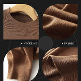 Women's Merino Wool Sweater 2025 Fall Winter Mock Neck Long Sleeve First-Line Ready to Wear Seamless Knit Sweater