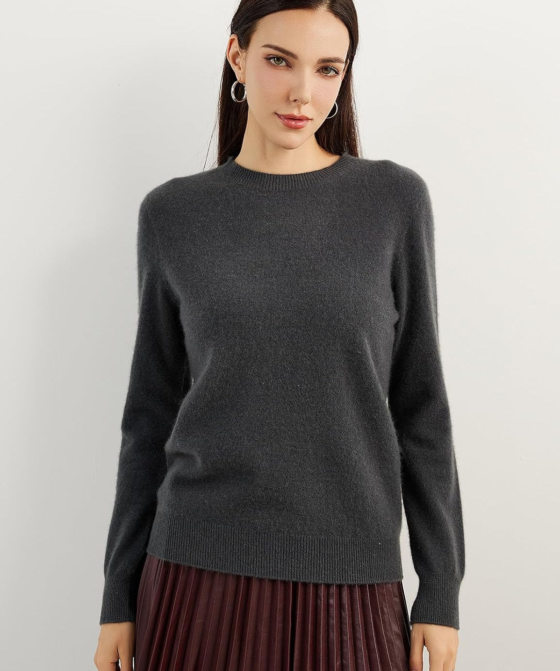 Mongolian Cashmere Crewneck Sweater