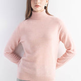 Women's 100% Pure Cashmere Sweater Turtleneck Long Sleeve Warm Soft 2025 Fall Winter Knit Pullover