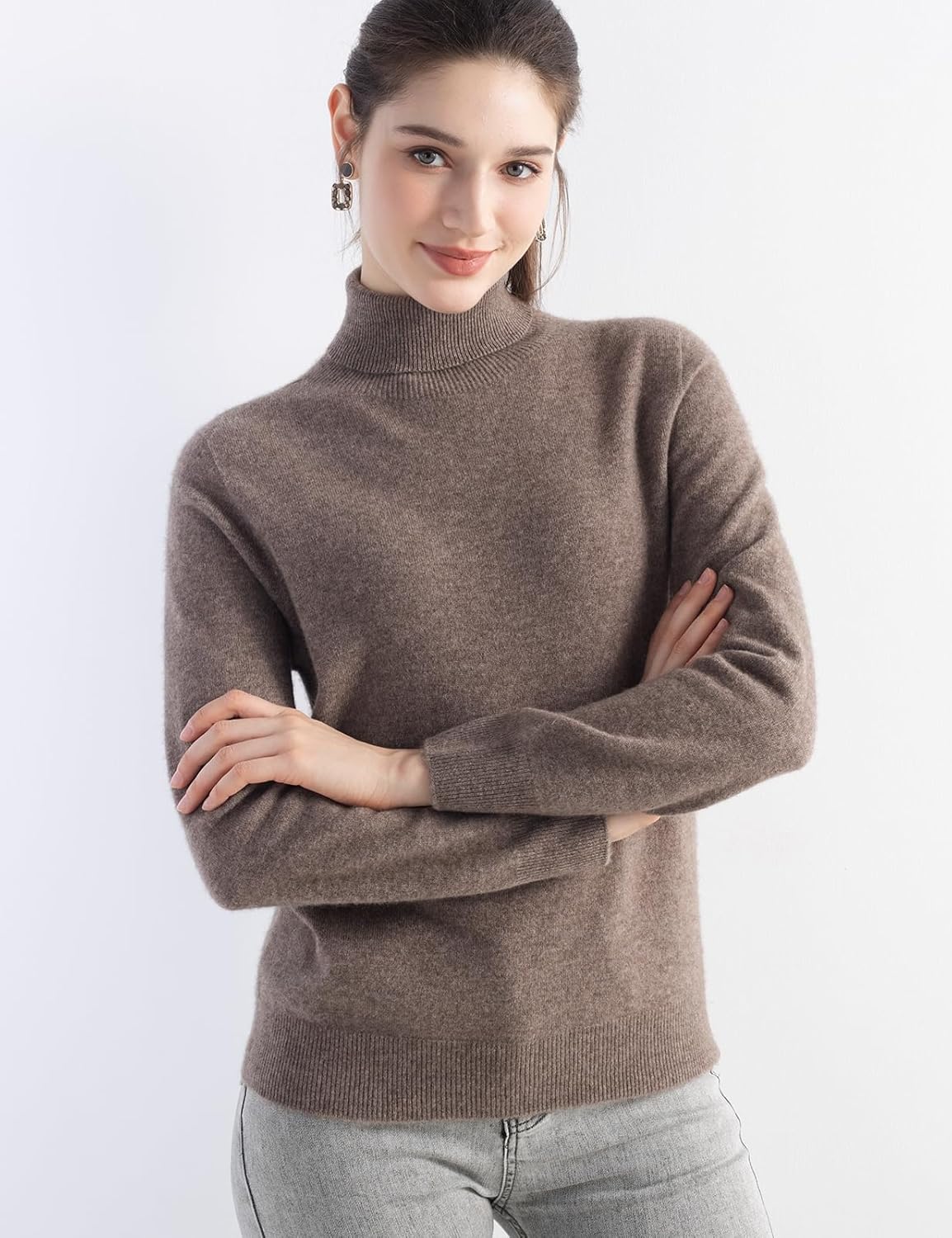 Mongolian Cashmere Turtleneck Sweater