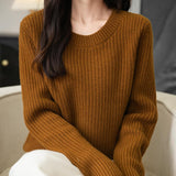 Chanyarn Pull de laine de mérinos de Chanyarn 2025 Automne d'hiver Casual Crewneck Long Sweater en tricot à manches longues à manches longues à manches longues