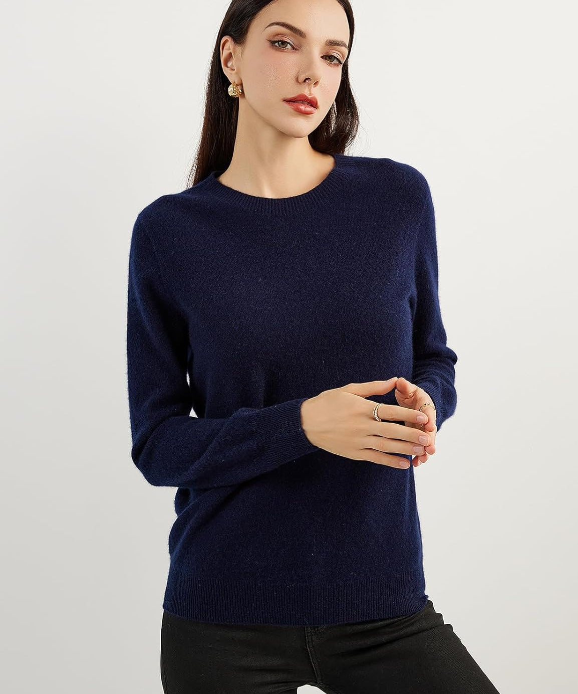 Mongolian Cashmere Crewneck Sweater