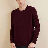 Chanyarn Men's 100% Merino Wool Sweater 2025 Fall Winter Casual Crewneck Warm Soft Long Sleeve Knitted Sweater
