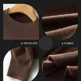 Women's Merino Wool Sweater 2025 Fall Winter Mock Neck Long Sleeve First-Line Ready to Wear Seamless Knit Sweater