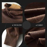 Women's Merino Wool Sweater 2025 Fall Winter Turtle Neck Long Sleeve First-Line Ready to Wear Seamless Knit Sweater