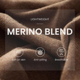 Women's Merino Wool Blend Oversized Sweater 2025 Fall Winter Fashion Mock Neck Batwing Sleeve Knit Pullover Sweater